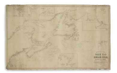 (CHARTS.) Eldridge, George. Eldridge's Chart from Cape Cod to Belle Isle, Including the...