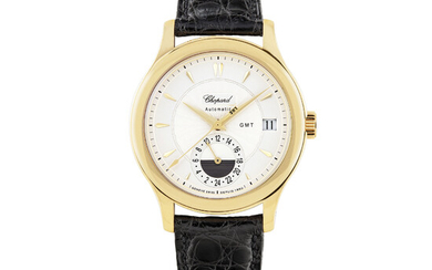 CHOPARD, LIMITED EDITION GOLD, DUAL TIME WITH DATE, NO.0043/1860
