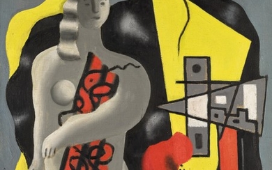 COMPOSITION (LA DANSEUSE AU TRIANGLE JAUNE), Fernand Léger