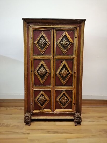 Cabinet - Wood, Polychrome - 17th century and later