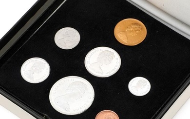 Canada, 'Royal Canadian Mint', coin set 1967 incl. 20 Dollars, Au, F...