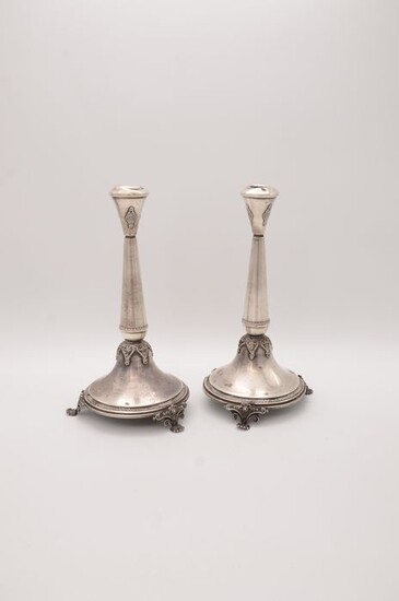 Candlestick - .925 silver - Israel - Mid 20th century