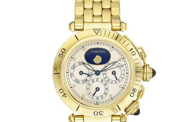 Cartier Pasha Triple Date Moonphase in 18K Gold