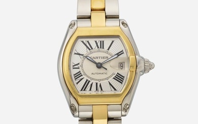 Cartier, 'Roadster' gold and stainless steel wristwatch, Ref. 2510