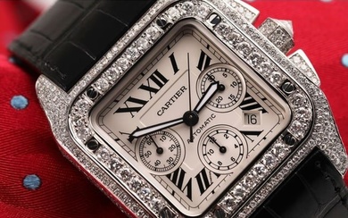Cartier Santos 100 41mm Mens Watch
