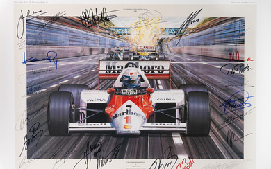 'Championship Moment', a multiple signed print after Nicholas Watts