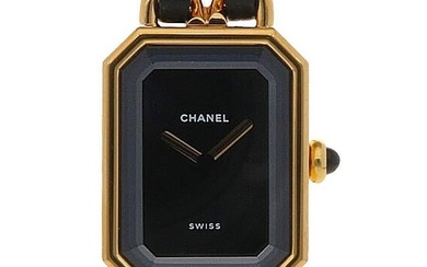 Chanel Premiere L Watch Gold Plated H0001 Quartz Ladies Watch Pre-Owned