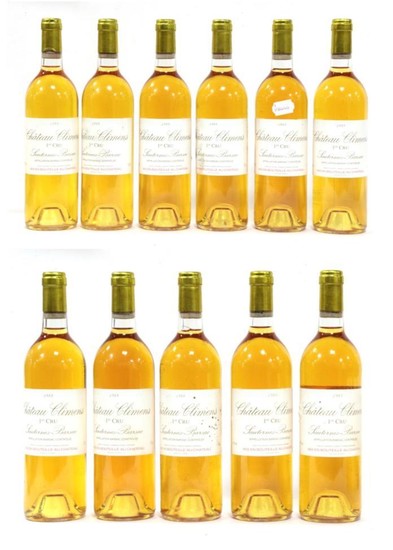 Château Climens 1988 Barsac (eleven bottles) cellared by the Wine...