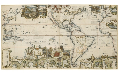 Chatelain, Henri Abraham | One of the most decorative maps of North America