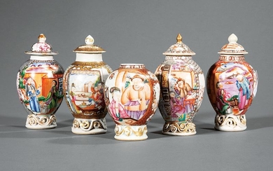Chinese Export Porcelain Tea Caddies