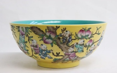 Chinese famille rose porcelain large bowl