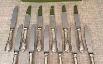 Christofle modèle Marly- Dinner knives (12) - Silver plated