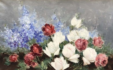 Cocco Giuseppe Alberto (Chieti 1879 – Napoli 1963) - Natura morta fiori