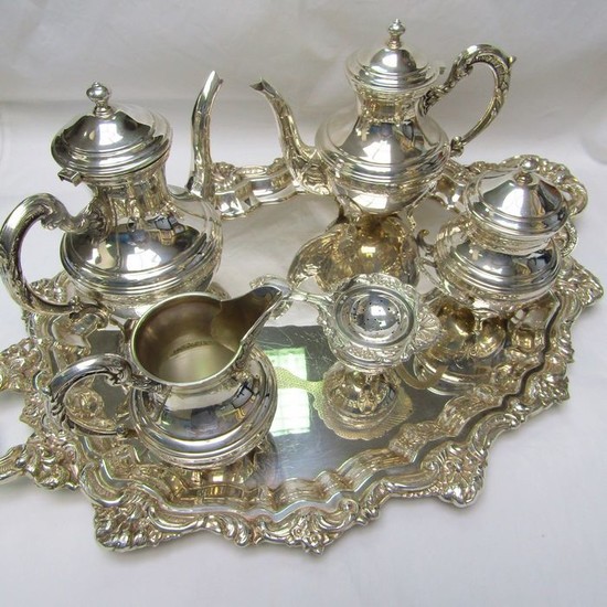 Coffee and tea service - .925 silver - 3.010 gr. - Spain - Early 20th century