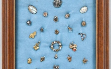 Collection of (24) gold pins
