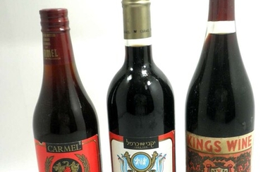 Collection of 3 Sweet Red Wine Bottles