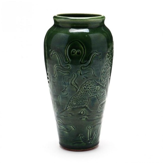 Contemporary Seagrove, NC, Pottery Vase
