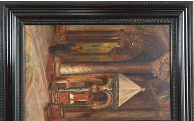 D’ESTIENNE Henri. (1872-1949). « L’intérieur de la basilique Saint-Marc à Venise ». Huile sur toile...
