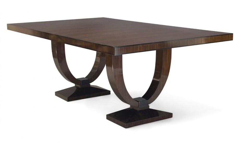 Davidson, London, a 'Grace' Macassar dining table together with six...