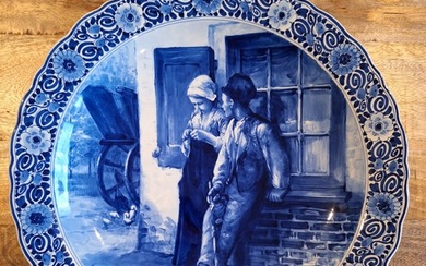 De Porceleyne Fles, Delft - Plate - Schilderij naar Blommers - Earthenware