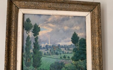 Une aquarelle et une huile sur toile Paysages... - Lot 31 - Binoche et Giquello