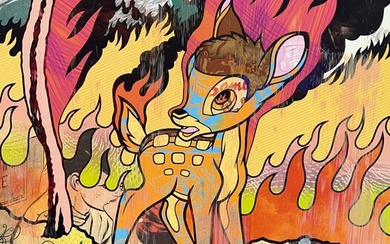 Dillon Boy (1979) - Disney Bambi x California Wildfire Graffiti Pop Art
