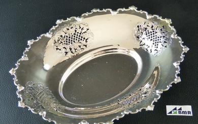 Dish - Gebäck-/Konfekt-Schale - oval - .800 silver