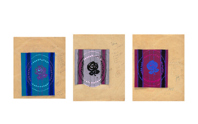 EMILE-JACQUES RUHLMANN (1879-1933) Three Gouachescirca 1930gouache on paper, each stamped 'Ruhlmann'sheet size 11 1/2 x 9in (29.5 x 23cm); 10 1/8 x 9 1/4in (26 x 23.5cm); 10 1/4 x 8 7/8in (26 x 22.5cm)