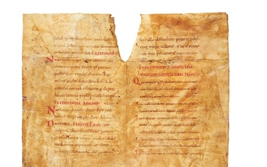 Ɵ Early Medieval Penitential, in Latin, manuscript on parchment [France/Low Countries, 11th century]