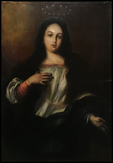 Êcole Espagnole (Début XVIIIème) - Notre Dame de Grâce