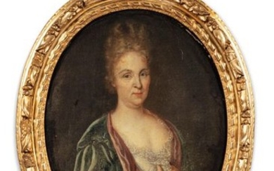 Ecole FRANCAISE vers 1730 Portrait de femme...