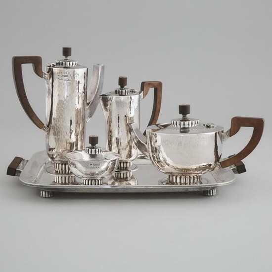 English Modernist Silver Tea and Coffee Service