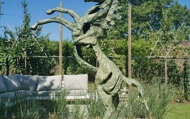 Exclusive bronze horse statue - Garden sculpture