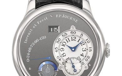 F.P. JOURNE. AN IMPORTANT PLATINUM LIMITED EDITION AUTOMATIC WRISTWATCH WITH...