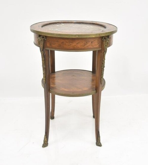 FRENCH BRONZE MOUNTED TABLE