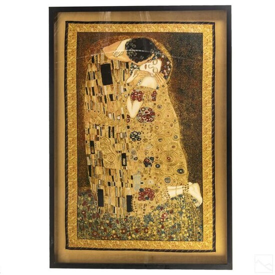 Fine Venetian Fabric The Kiss Tapestry after Klimt