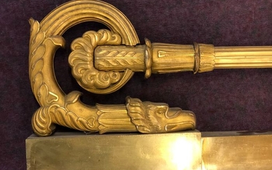 Fire bar / Fender - Empire - Bronze (gilt) - 19th century