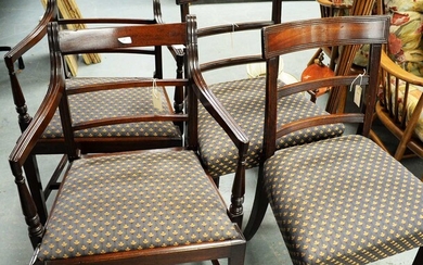 Four 19th Century dining chairs