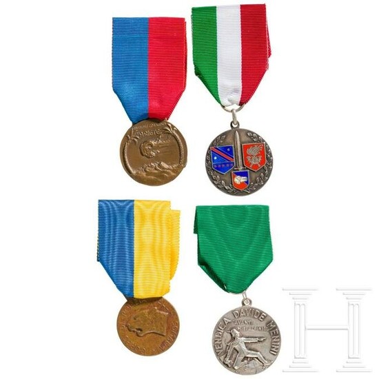 Four Italian medals, 20th century