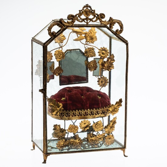 French Gilt-Metal and Glass Bride's Case, 19th Century EV2DJ