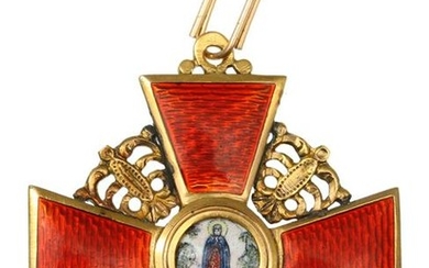 GOLD IMPERIAL RUSSIAN ORDER OF SAINT ANNE III CL.