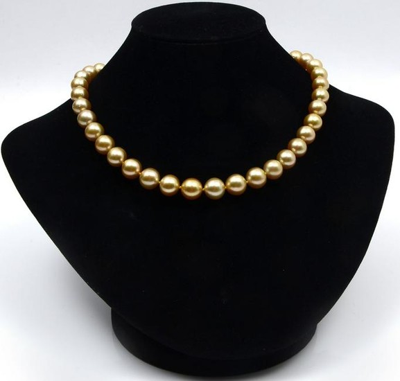 GOLDEN SOUTH SEAS PEARL NECKLACE