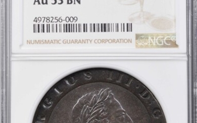 GREAT BRITAIN. 2 Pence, 1797. Soho (Birmingham) Mint. George III. NGC AU-53.