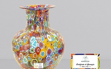 Gabriele Urban - Millefiori murrine vase with 24kt gold leaf - Glass