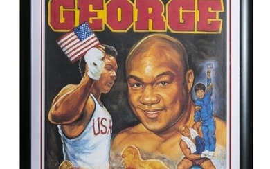 George Foreman Signed L.E. Lithograph