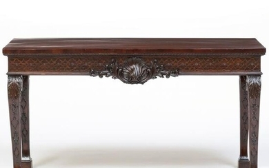 George III Carved Mahogany Serving Table