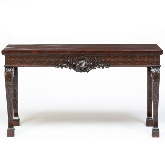 George III Carved Mahogany Serving Table