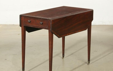 George III exotic wood crossbanded pembroke table
