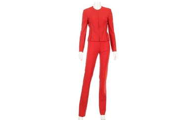 Gianni Versace Couture Red Trouser Suit - size 40