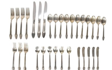 Gorham Sterling Silver Flatware, "Sovereign", incl; 4 Dinner Forks (7 3/4"L), 3 Dinner Knives, 3